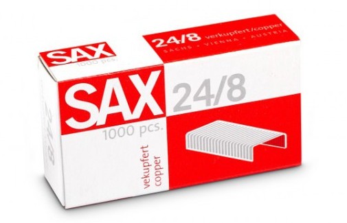 Zošívacie spony SAX 24/8/1000ks COPPER