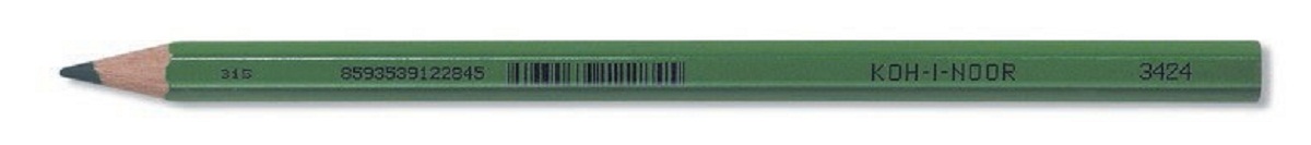 Ceruzka KOH-I-NOOR 3424 F zelená priemer tuhy 9mm - D