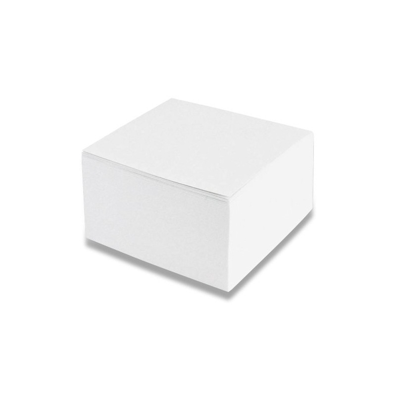 Blok poznámkový špalík nelepený 9x9x5 cm biely K D