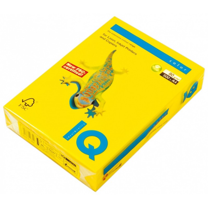Papier kopírovací. A4 80g  CY39 kanáriková žltá/500 listov
