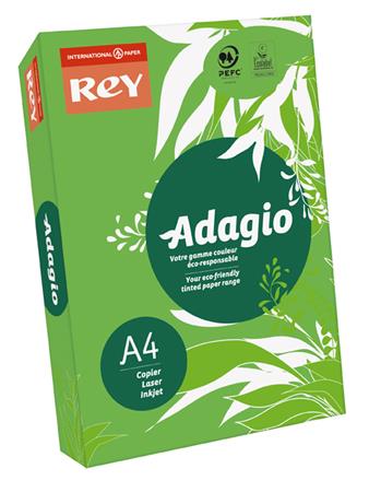 Papier kopírovací. A4, 80 g, REY "Adagio",intenzívny zelený - D